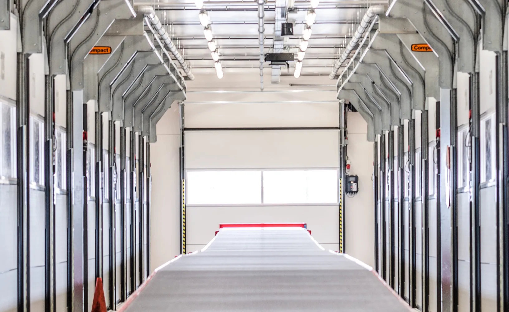 Inside View Ceiling Folding Door | Weglehner