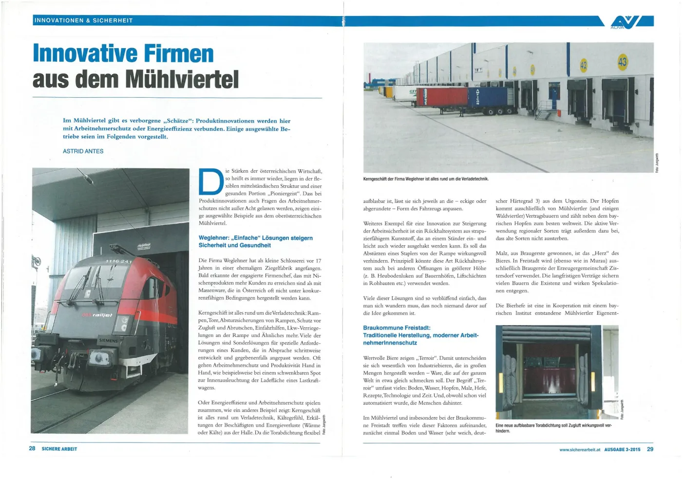 News – Report AUVA – Weglehner Ges.m.b.H.